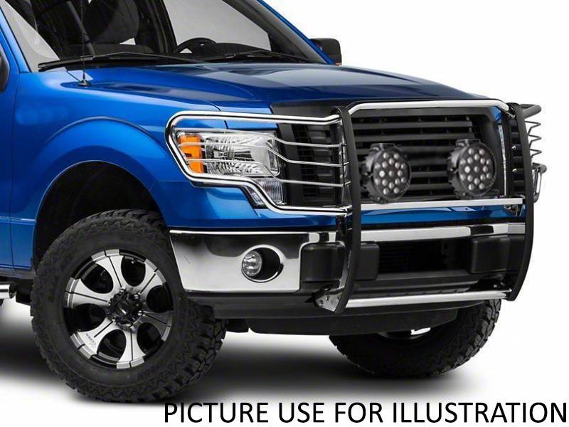 Grille Guard Kit | Stainless | With Set of 7" Black LED