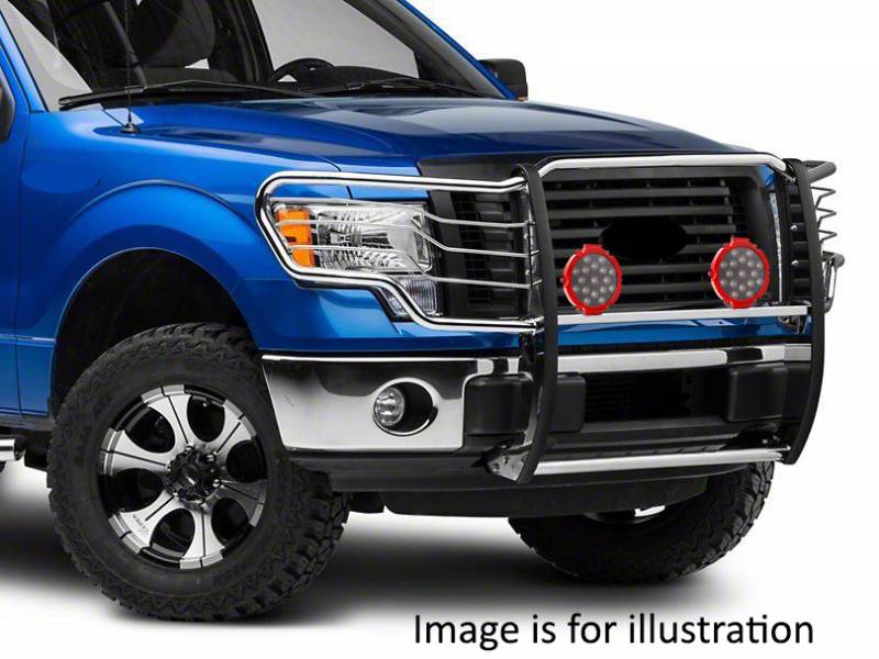Grille Guard Kit | Stainless | With Set of 7" Red LED