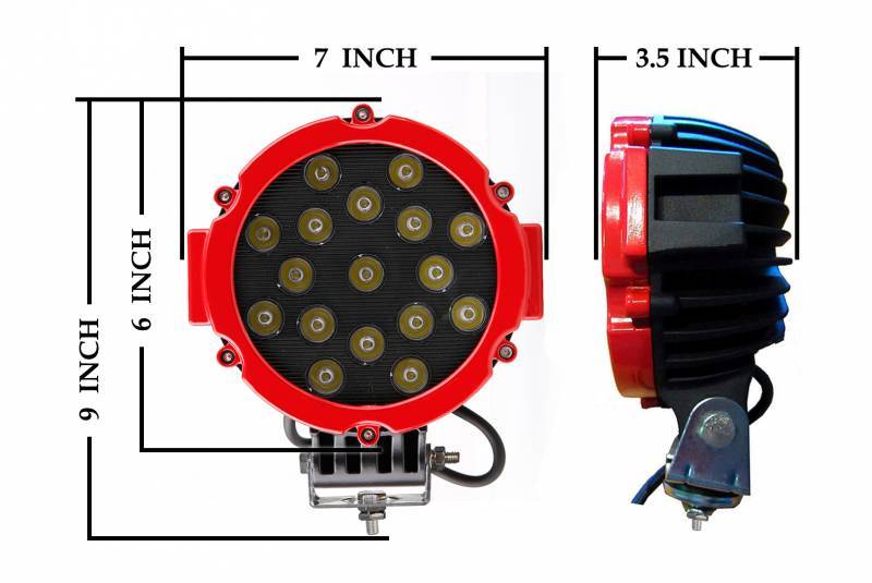 Grille Guard Kit | Stainless | With Set of 7" Red LED