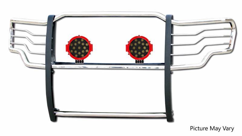Grille Guard Kit | Stainless | With Set of 7" Red LED