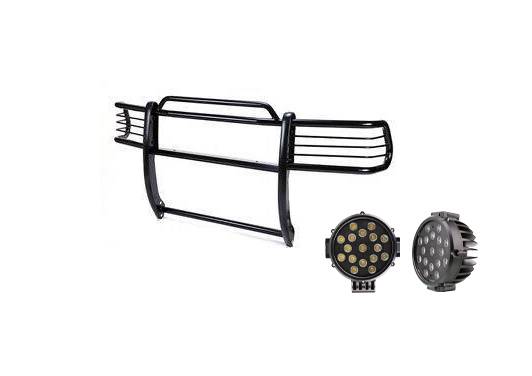 Grille Guard Kit | Black | With Set of 7" Black LED