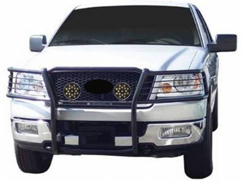 Grille Guard Kit | Black | With Set of 7" Black LED