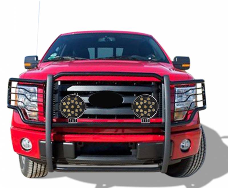 Grille Guard Kit | Black | With Set of 7" Black LED