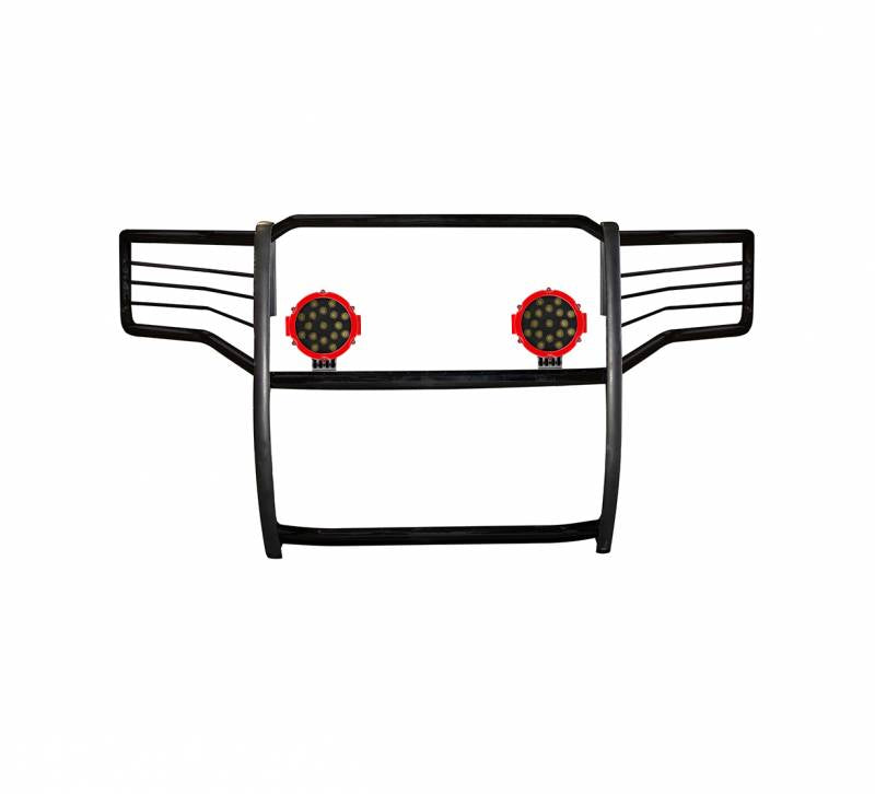 Grille Guard Kit | Black | With Set of 7" Red LED