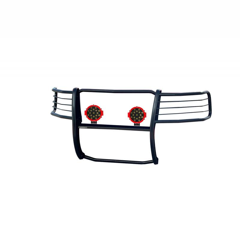 Grille Guard Kit | Black | With Set of 7" Red LED