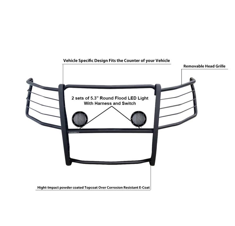 Grille Guard Kit | Black | 17FP32MA-PLFB