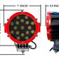 Grille Guard Kit | Black | With Set Of 7" Red Led