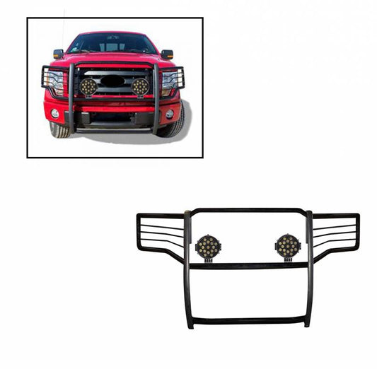 Grille Guard Kit | Black | With Set of 7" Black LED