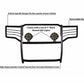Grille Guard Kit | Black | With Set of 7" Black LED