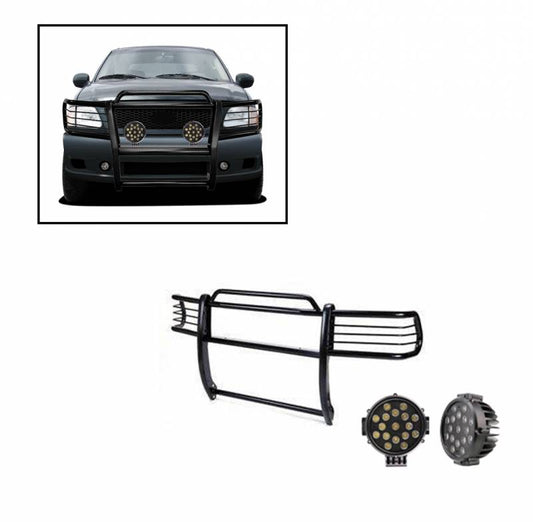 Grille Guard Kit | Black | With Set of 7" Black LED