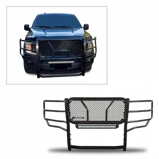 Rugged Grille Guard Kit | Black | With 20in LED Light Bar